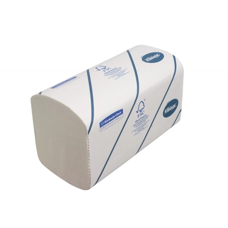 Полотенца бумажные д/дисп KK Kleenex Interfold 2сл бел 186 лист 15 пач. 678 штр.