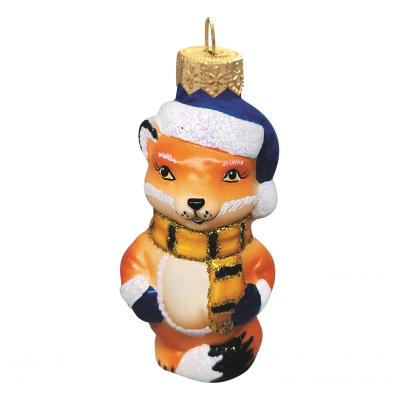 Украшение елочное Белочка с шарфом, в подарочной упаковке, h-9 см АУ-355