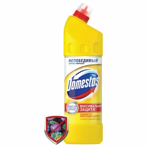 Чистящее средство 1 л, DOMESTOS (Доместос) "Лимонная свежесть", с