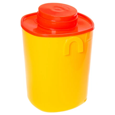 Контейнер для сбора отходов острого инструмента 1,5 л КОМПЛЕКТ 30 шт., желтый
