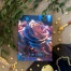 Фотоальбом на 100 фото 10х15 см, пластиковые листы, liquid metal flowers 2