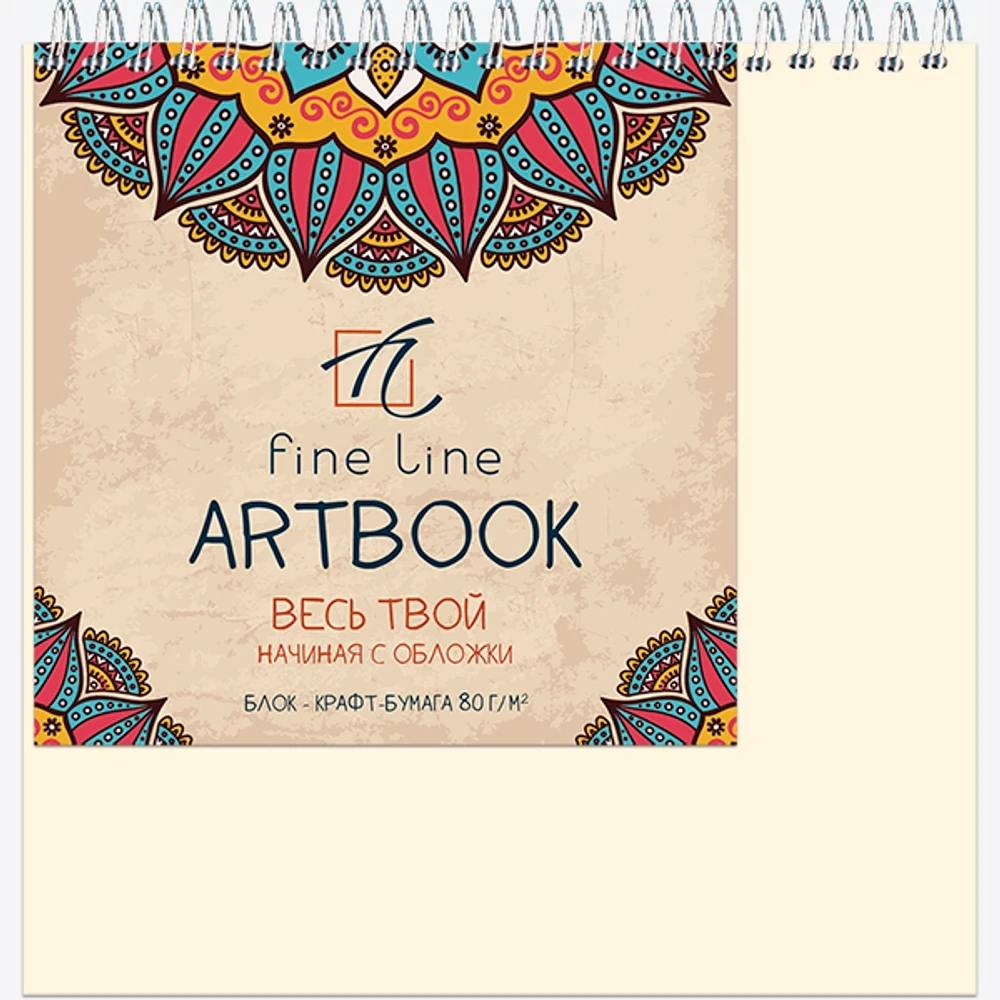 Блокнот-скетчбук ARTBOOK QUADRO BIG CRAFT (квадратный, формат 190х190) 60