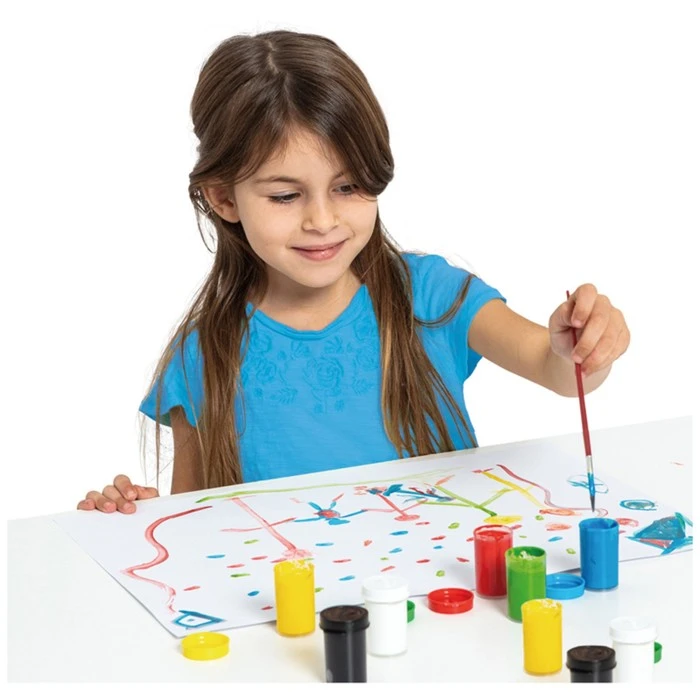 Гуашь 6 цветов х 15 мл, JOVI, экономичный расход, картон, европодвес, кисть в