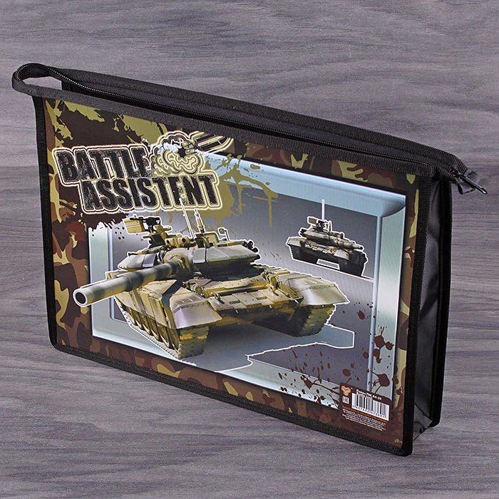 Папка для тетрадей А4 на молнии Battle tank Папка для тетрадей А4 на молнии Battle tank
