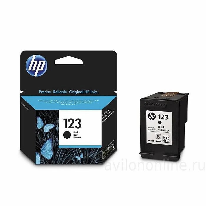 Картридж струйный HP 123 F6V17AE Black (Черный) для HP Deskjet 2130 штр. 