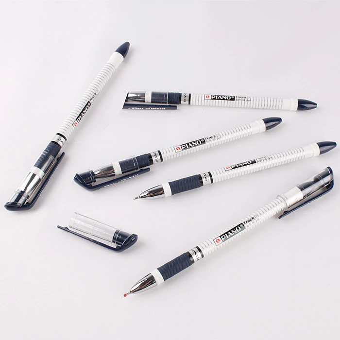 Ручка шариковая синяя на масляной основе "Piano" корпус белый