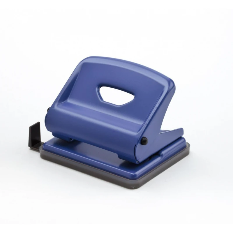 Дырокол Office Force F Medium, синий, мет.корпус, 25л, 2отв d6мм.