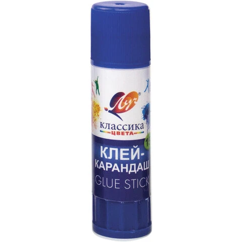 Клей-карандаш ЛУЧ "Классика", 15 г, PVP-основа, с добавлением