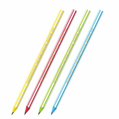 Карандаш чернографитный BIC, 1 шт., "Evolution Stripes", HB, корпус