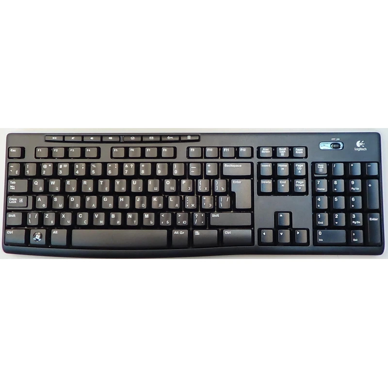Клавиатура Logitech Wireless Keyboard K270, беспровод, РУС грав (920-003757)