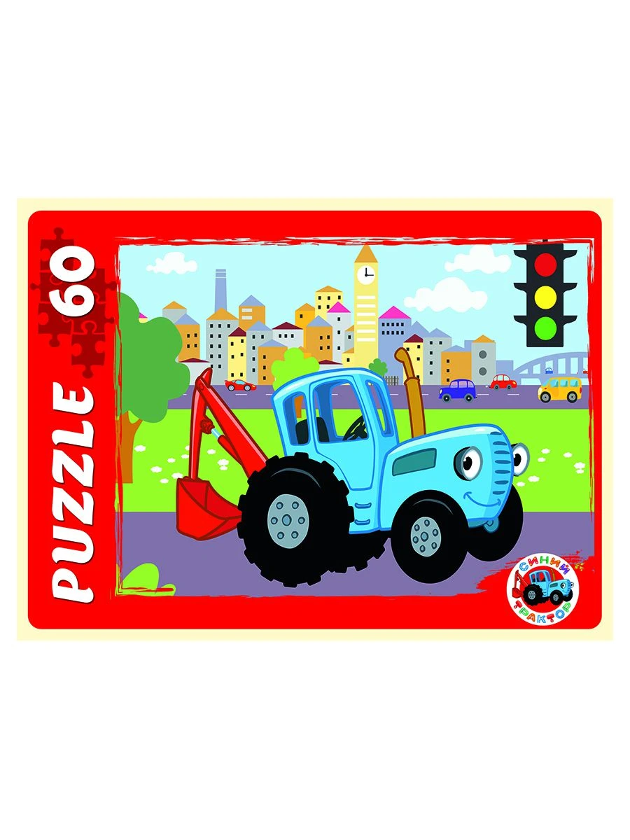 ПАЗЛЫ 60 элементов. Лицензия/ СИНИЙ ТРАКТОР (Арт. П60-1767)