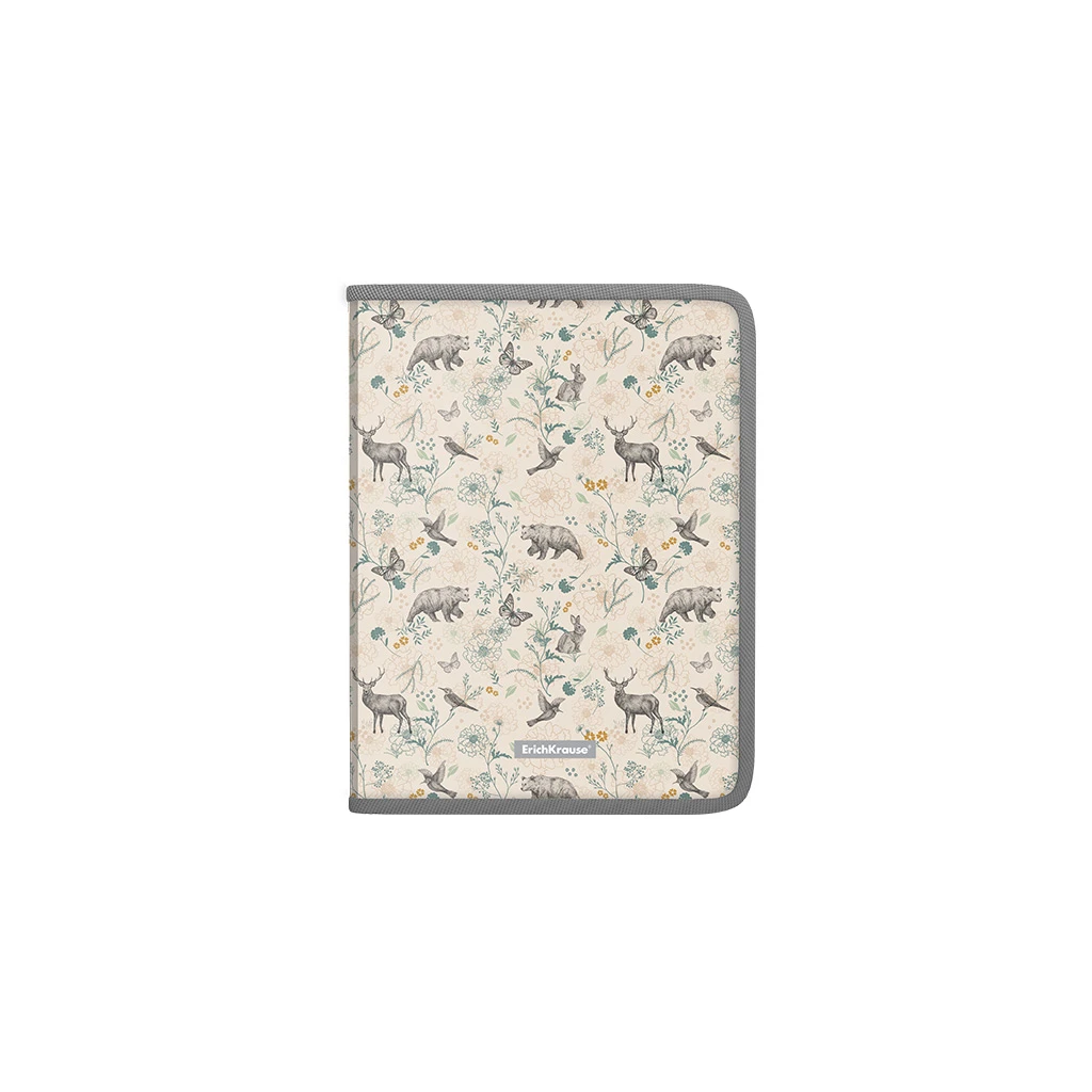 Папка для тетрадей на молнии пластиковая ErichKrause® Natural Life, А5+ (в