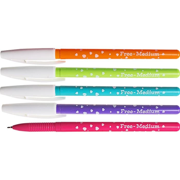 Ручка шариковая синяя на масляной основе "Darvish" корпус с рисунком