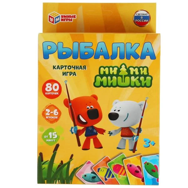 РЫБАЛКА. Развивающие карточки. МиМишки. 80 карточек 55х85мм. Кор: 138х170х40мм