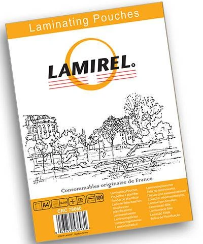 Пленка д/ламинир. LAMIREL 125 мкм А4 100 шт/уп: LA-78660   ШТ штр.: