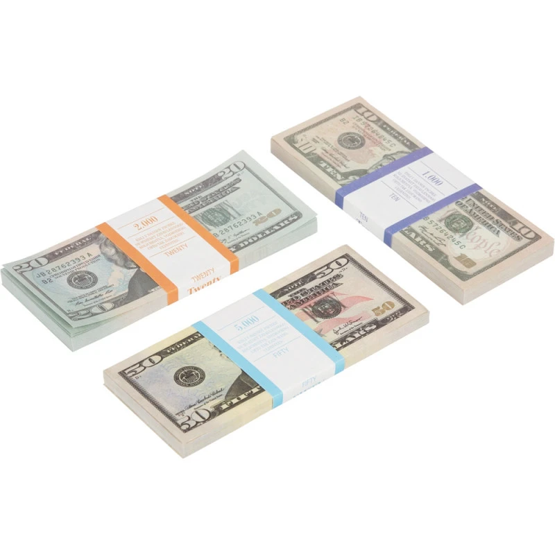 Набор Сувенирные деньги Доллары: 10, 20, 50 долларов