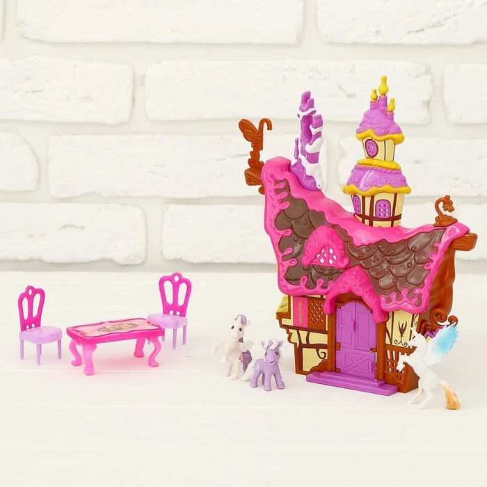 Набор пони с домиком, с аксессуарами Набор пони с домиком, с аксессуарами