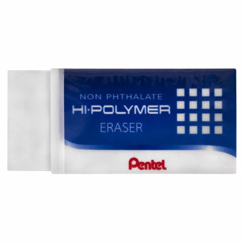 Резинка стирательная PENTEL (Япония) "Hi-polymer eraser", 35х16х11,5