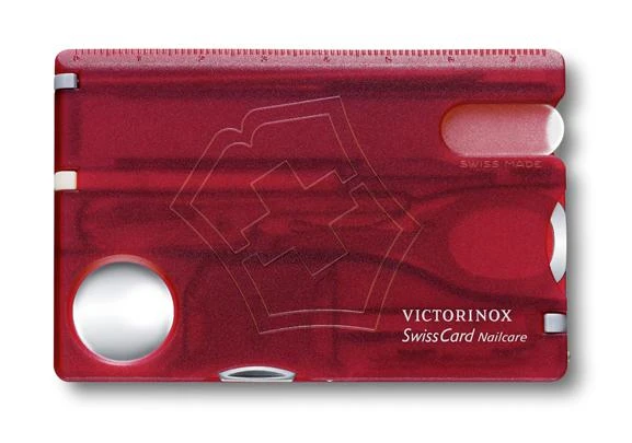 Швейцарская карточка Victorinox SwissCard Nailcare красная (0.7240.T)