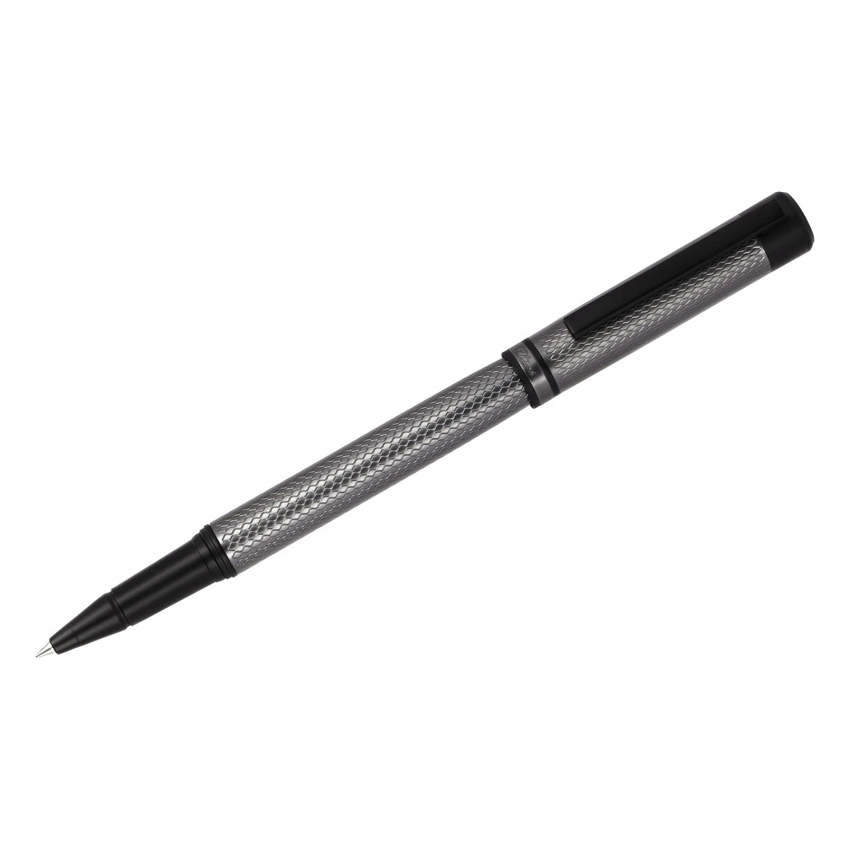 Ручка-роллер Delucci "Antica" синяя, 0,6мм, корпус графит/черный,