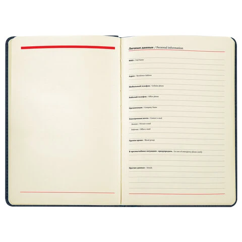 Еженедельник недатированный А5 145х215 мм BRAUBERG "Status", под кожу,