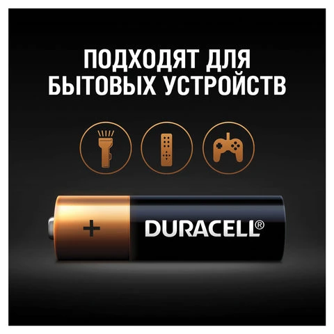 Батарейки DURACELL Basic, AA (LR06, 15А), алкалиновые, КОМПЛЕКТ 12 шт., в