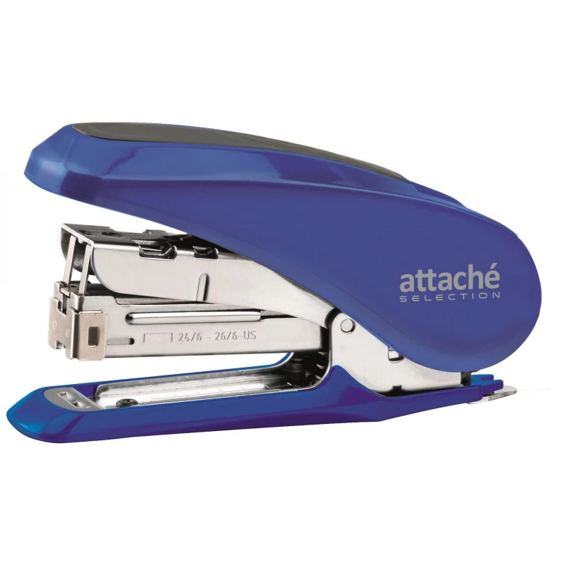 Степлер Attache Selection MSBL24301 (№24/6-26/6) до 30 лист., металл, синий