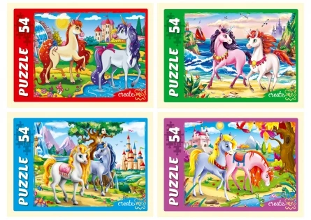 ПАЗЛЫ 54 элемента. Фантастические единороги Арт. П54-2124 ПАЗЛЫ 54 элемента. Фантастические единороги Арт. П54-2124