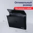 Портфель пластиковый BRAUBERG, 390х260х40 мм, 3 отделения, с окантовкой, черный,