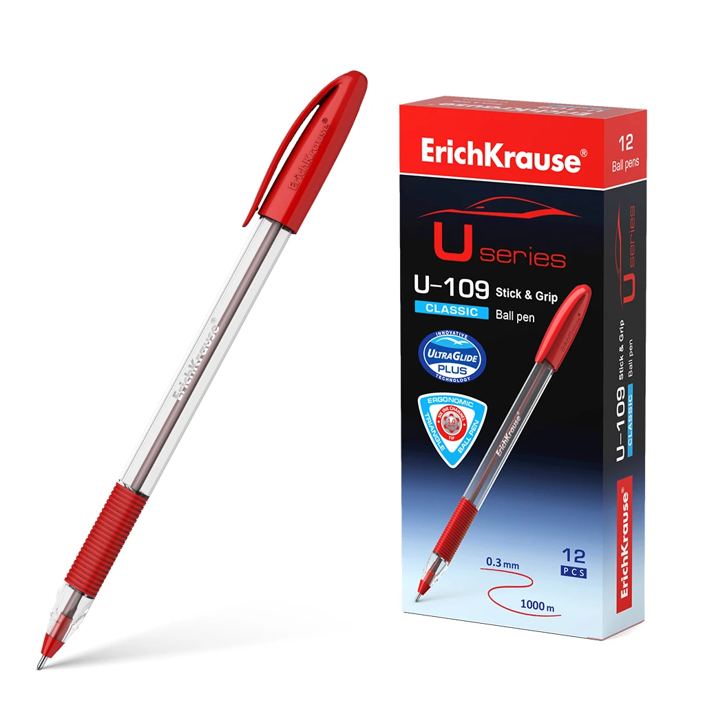 Ручка шариковая ErichKrause® U-109 Classic Stick&Grip 1.0, Ultra Glide