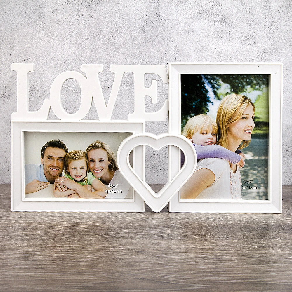 Фоторамка (коллаж) на 2 фото (15х10/ 13х18см) 35*1*20см. (термопленка на