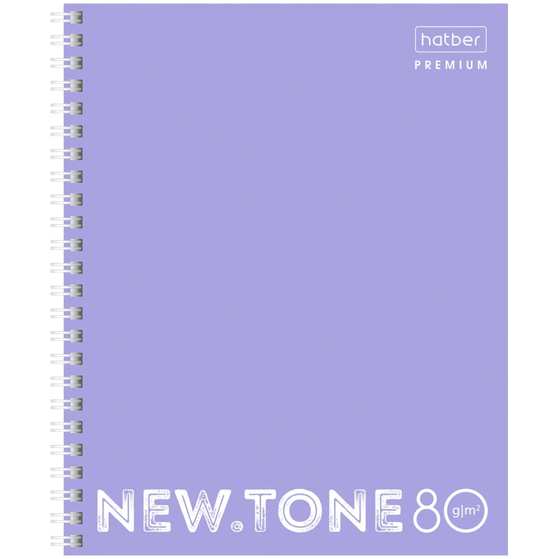 Тетрадь 80л., А5, клетка на гребне Hatber "NEWtone Neon. Лаванда", Тетрадь 80л., А5, клетка на гребне Hatber "NEWtone Neon. Лаванда",