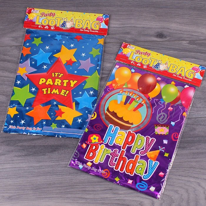 Пакет подарочный "Happy birthday" 17*25см 10шт/уп (набор)