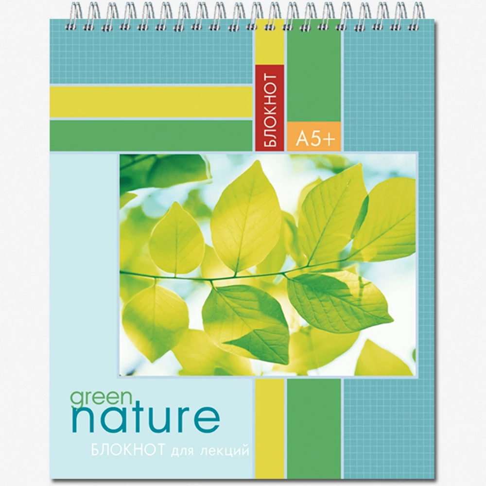 Блокнот для лекций 80 листов, 170*203, "Green Nature"
