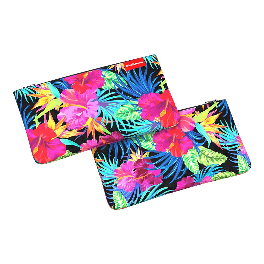 Пенал конверт Erich Krause 207x114мм Flowers