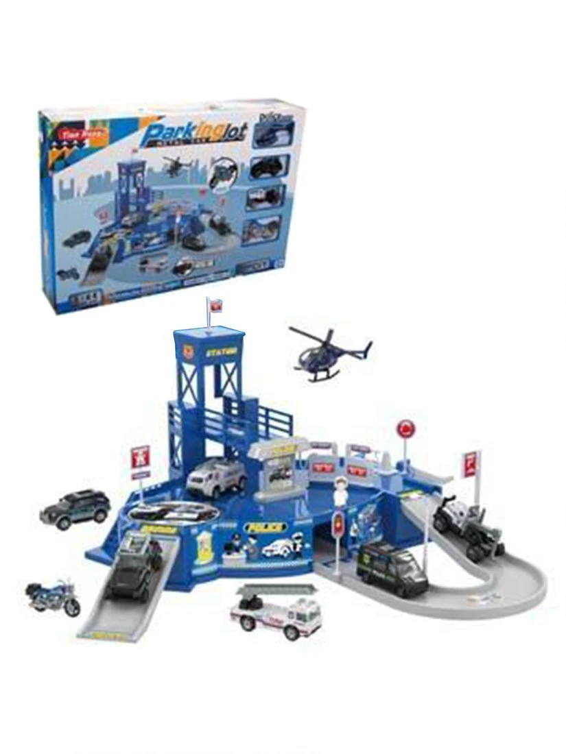 Игровой набор Полиция, в комплекте: деталей-предметов 30шт., транспорт 4 штуки