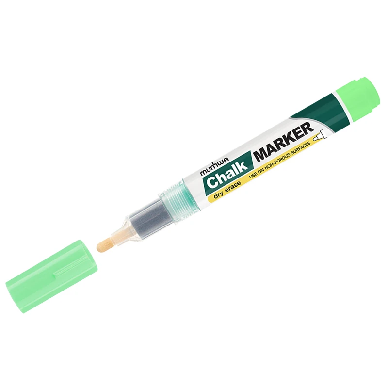 Маркер меловой MunHwa "Chalk Marker" зеленый, 3мм, спиртовая основа,