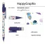 КАРАНДАШ МЕХАНИЧЕСКИЙ С ЛАСТИКОМ "HappyGraphix. Космос" 0,7 ММ