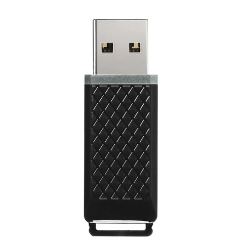 Флеш-диск 8 GB, SMARTBUY Quartz, USB 2.0, черный, SB8GBQZ-K