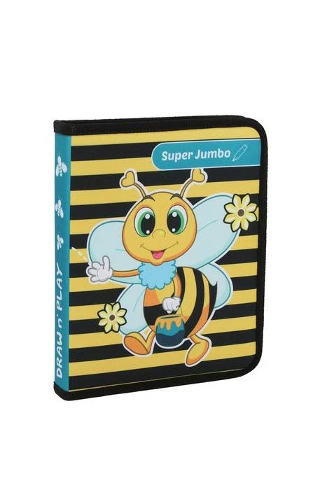 Пенал 1 секц. TIGER JUMBO ПЧЕЛИНЫЙ МЕД 22,5х18х3 см ткань молния 8 толст. Пенал 1 секц. TIGER JUMBO ПЧЕЛИНЫЙ МЕД 22,5х18х3 см ткань молния 8 толст.