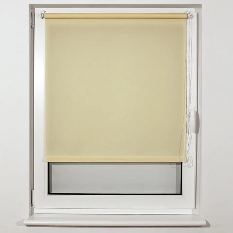 Штора рулонная BRABIX 40х175 см, текстура - лён, защита 55-85%, 200 г/м2,