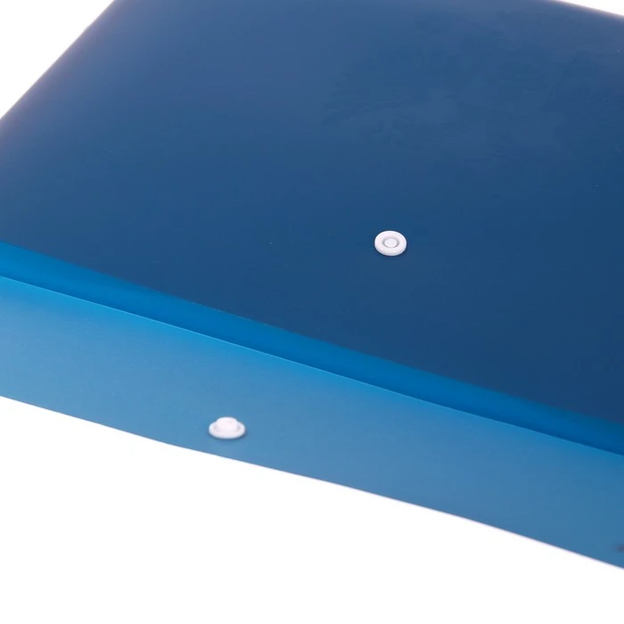 Папка-конверт на кнопке А4, 350 мкм, "Герб" с карманом 180 мкм,