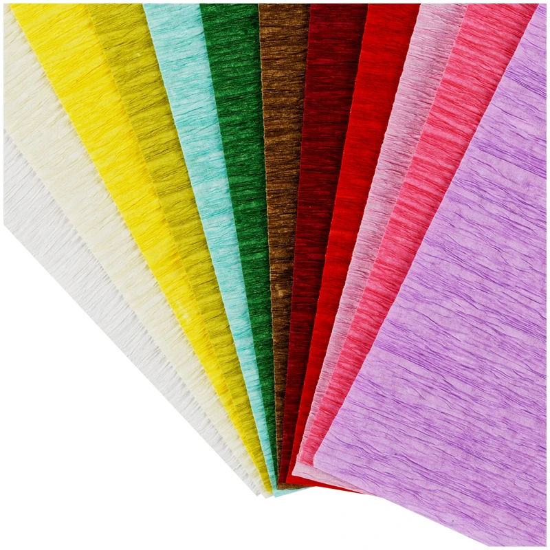 Набор крепированной флористической бумаги Мульти-Пульти, А4, 110г/м2, 12л., Набор крепированной флористической бумаги Мульти-Пульти, А4, 110г/м2, 12л.,