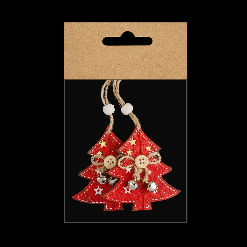 Набор Erich Krause Decor 2 украшения Елочка 7.5см, дерево