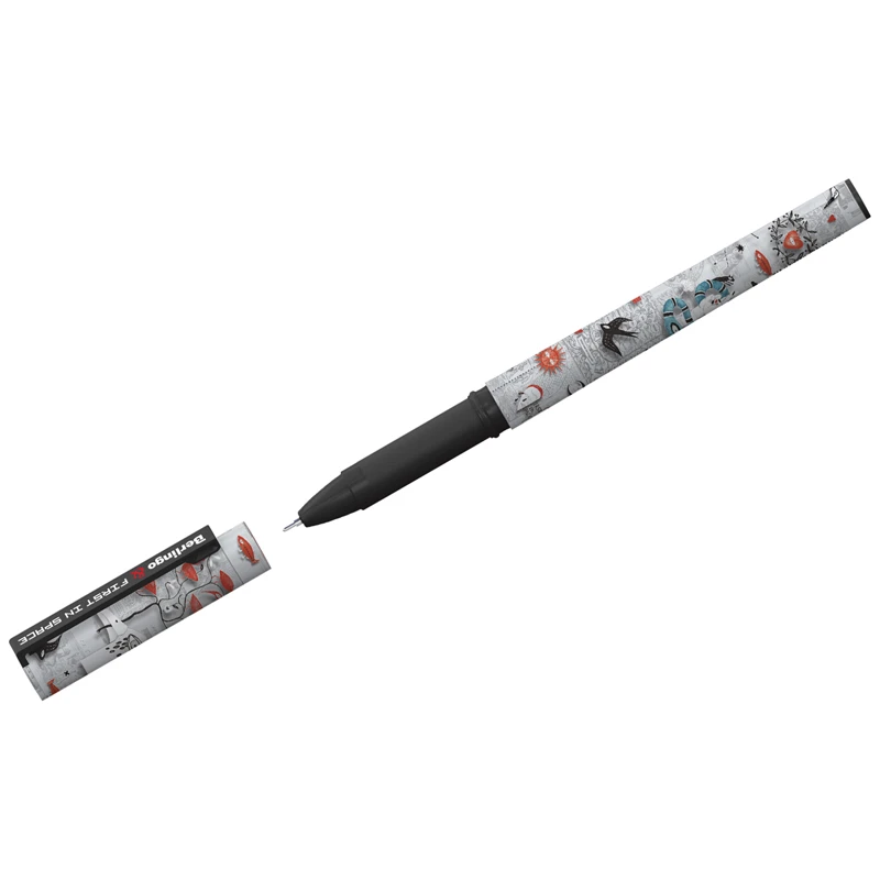 Ручка шариковая Berlingo "Alchemy" синяя, 0,7 мм, грип, рисунок на Ручка шариковая Berlingo "Alchemy" синяя, 0,7 мм, грип, рисунок на