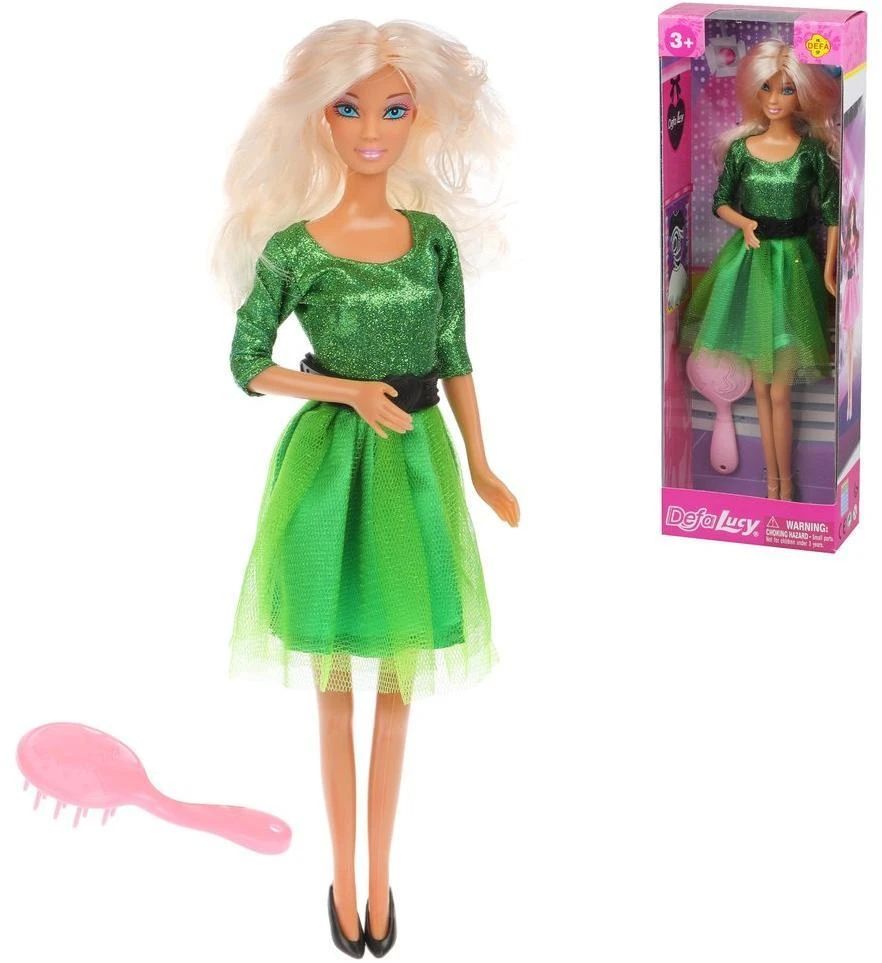 Кукла Defa Luсy. Набор: «Модница» с аксессуаром. 8226 green