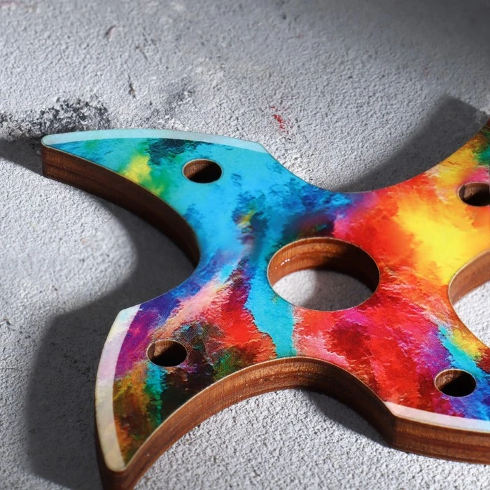 Сувенир деревянный "Сюрикен 2" МИКС