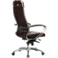 Кресло офисное МЕТТА "SAMURAI" KL-1.04, кожа, темно-коричневое
