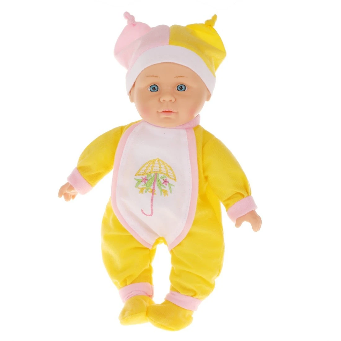 Кукла-пупс м/н 30 см., костюм желтый