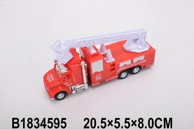 Машинка инерционная (20,5см) "Пожарная" 3 вида микс, в пакете (Арт.